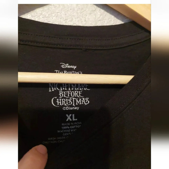 The Nightmare Before Christmas Jack Skellington women's XL t-shirt black white - Picture 4 of 6